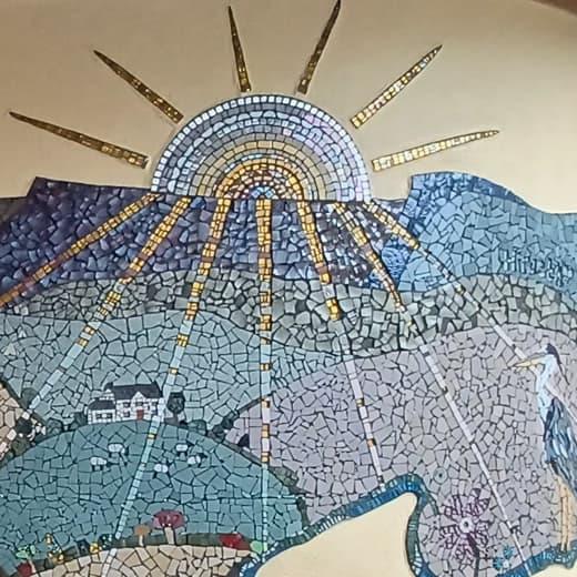 Mosaic Mural and Community Notice Board
